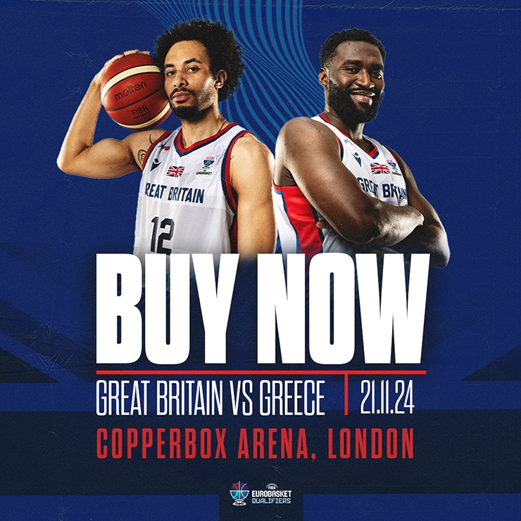 FIBA Mens Eurobasket 2025 Qualifiers - Great Britain v Greece