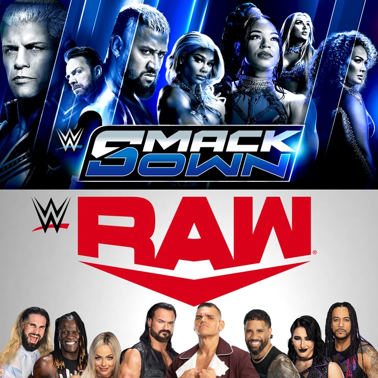 WWE FRIDAY NIGHT SMACKDOWN & MONDAY NIGHT RAW