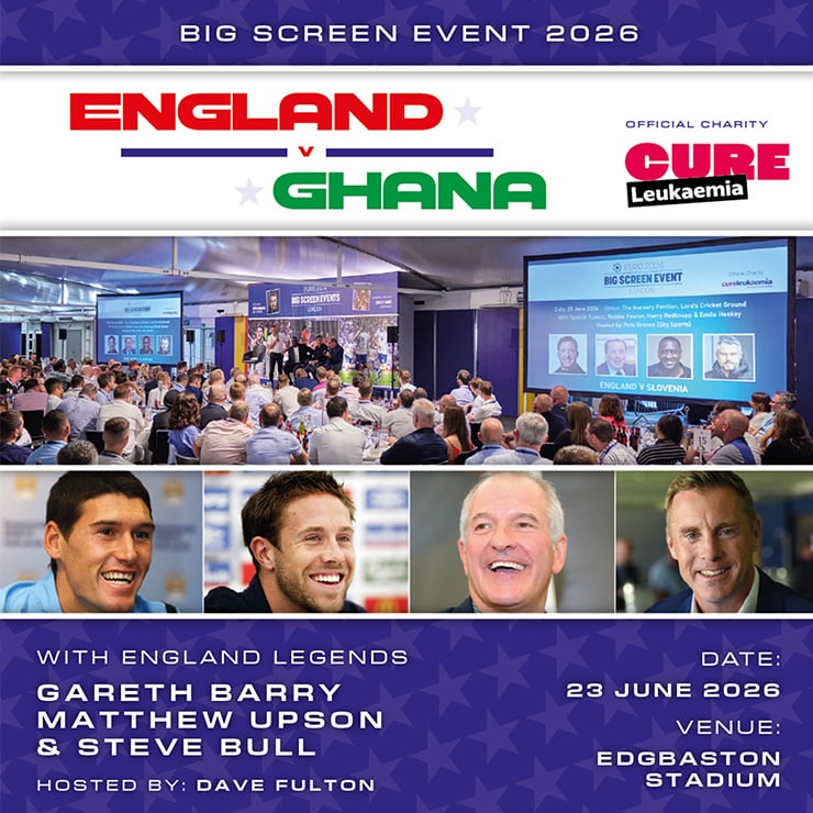 England vs Ghana Big Screen Event With The Midlands Legends